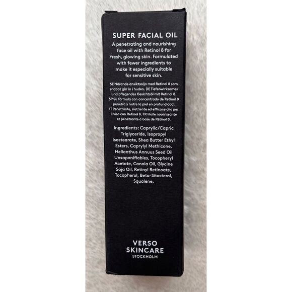 NIB VERSO Skincare Verso Super Facial Oil with Retinol 8, 1 fl. oz. - Picture 11 of 13